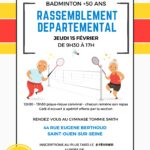 +50ans Badminton : rassemblement départemental
