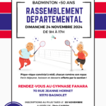 Multi-Activités +50ans - Rassemblement FSGT Badminton